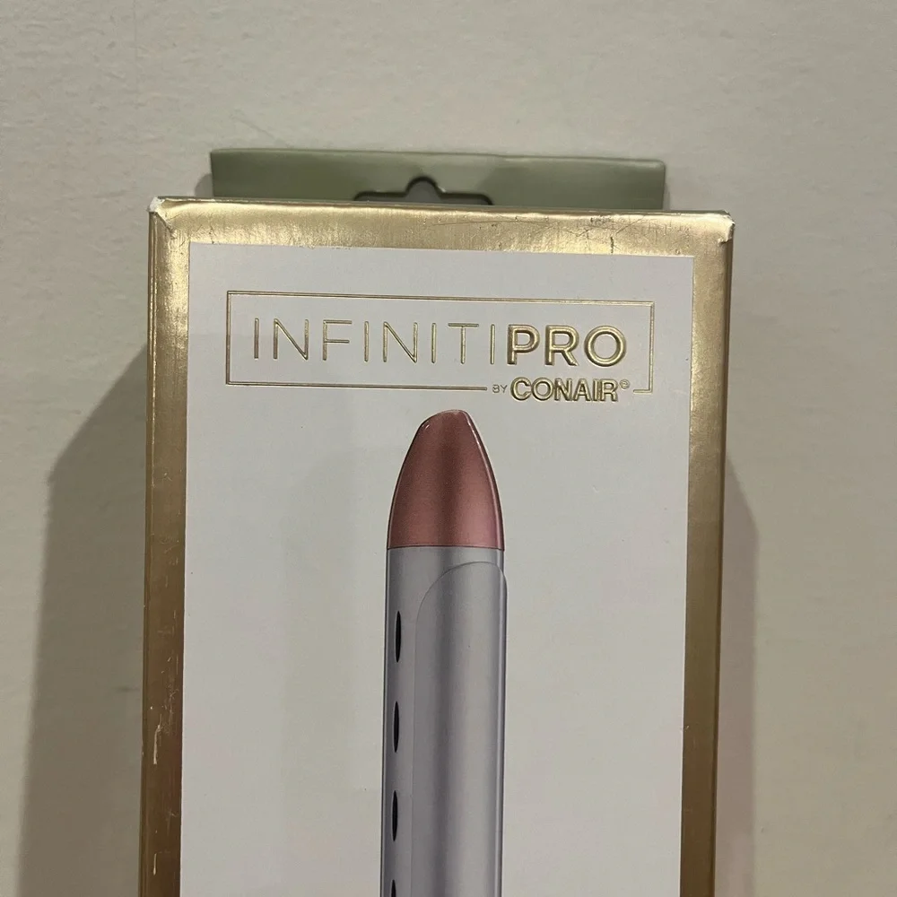 InfinitiPRO by Conair Frizz Free 1 Inch Curling Iron Titanium Ceramic CD600 Rose
